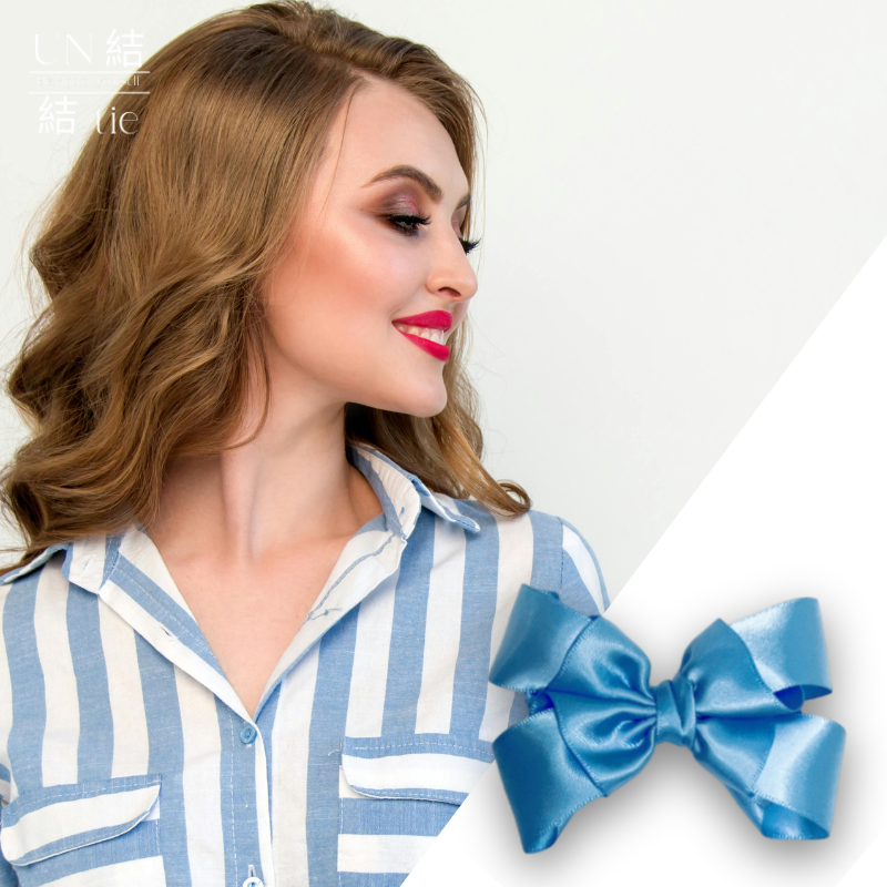 "Snap Hair Clip" Macaron Color Elegant Statement Bow Hair Accessory