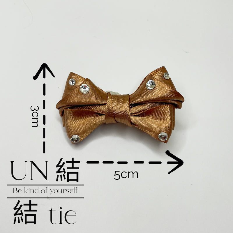 Mini Satin Handmade Bow Hair Clips with Alligator Clips – Set of Two