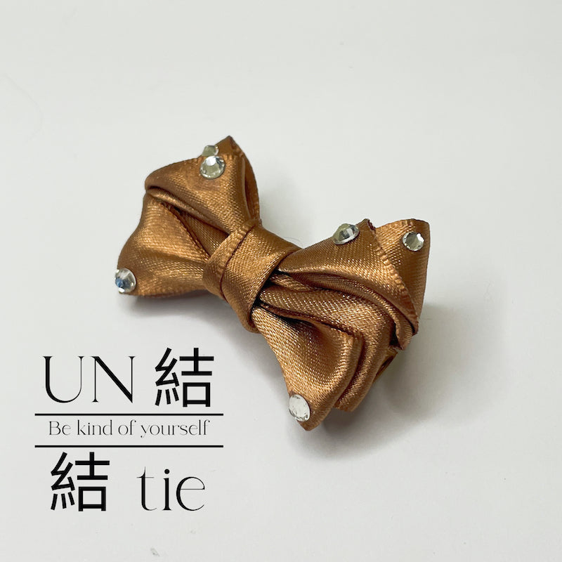 Mini Satin Handmade Bow Hair Clips with Alligator Clips – Set of Two