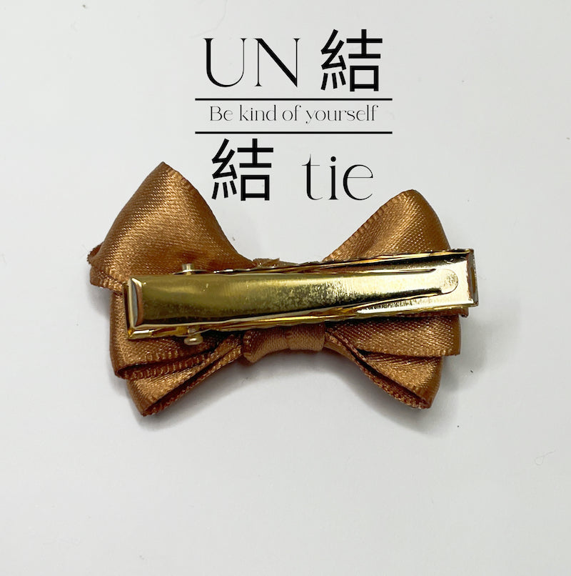 Mini Satin Handmade Bow Hair Clips with Alligator Clips – Set of Two