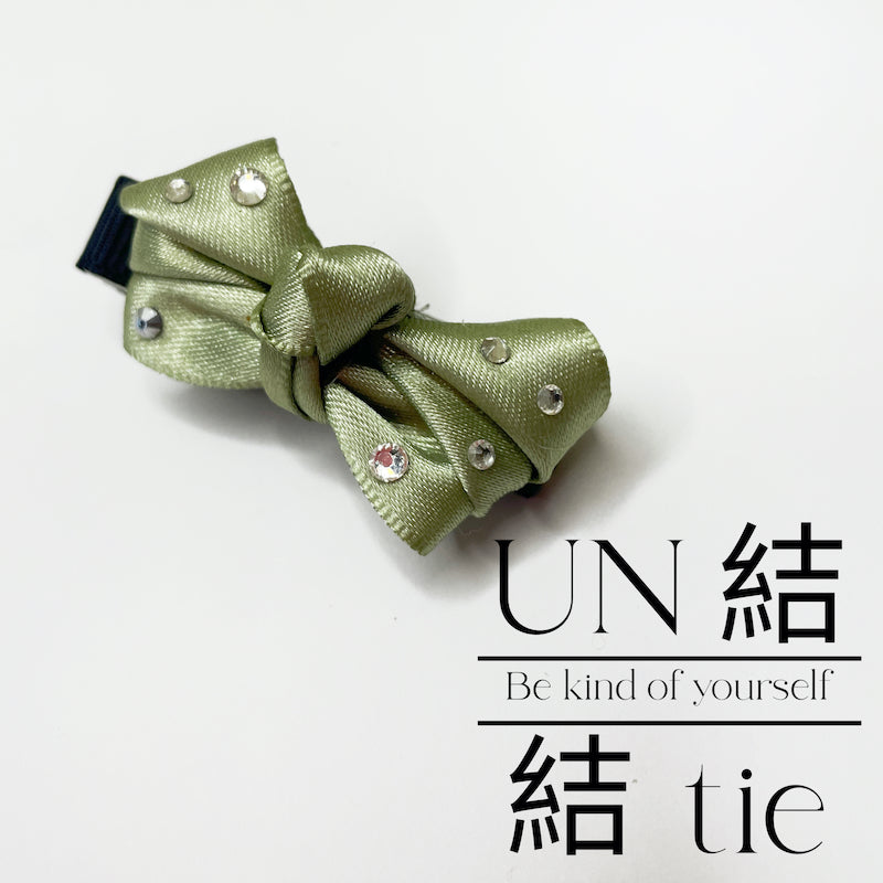 Mini Satin Handmade Bow Hair Clips with Alligator Clips – Set of Two