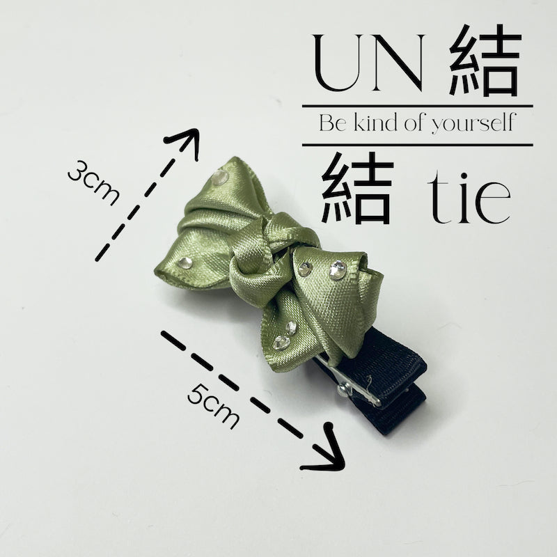 Mini Satin Handmade Bow Hair Clips with Alligator Clips – Set of Two