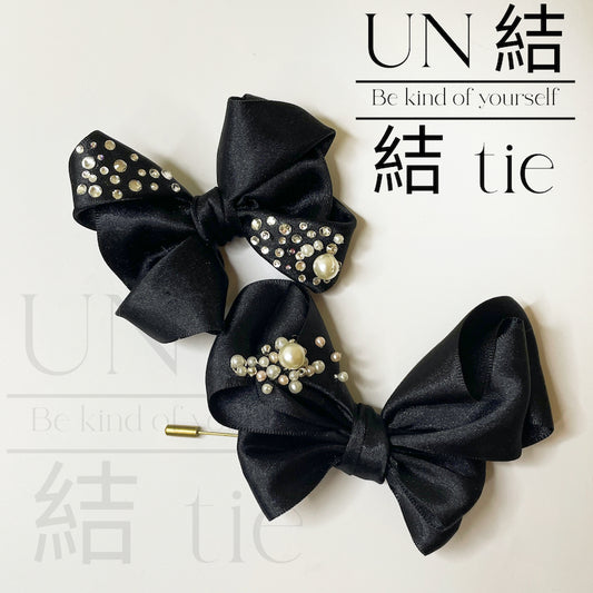 蝴蝶結針型胸針