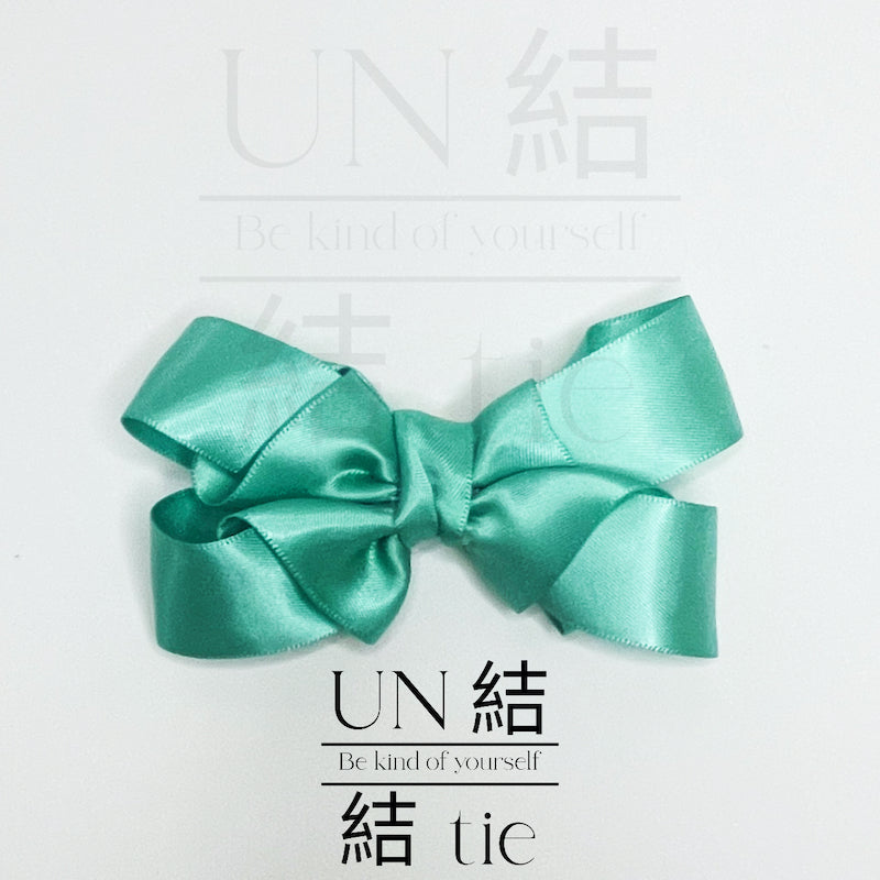 "Snap Hair Clip" Macaron Color Elegant Statement Bow Hair Accessory