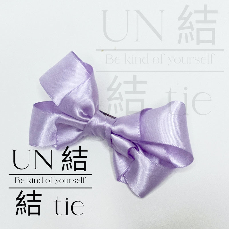 "Snap Hair Clip" Macaron Color Elegant Statement Bow Hair Accessory