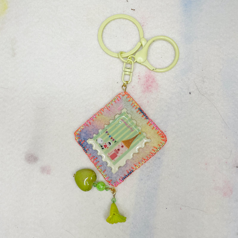 Bow Dopamine lovely Cat Keychain