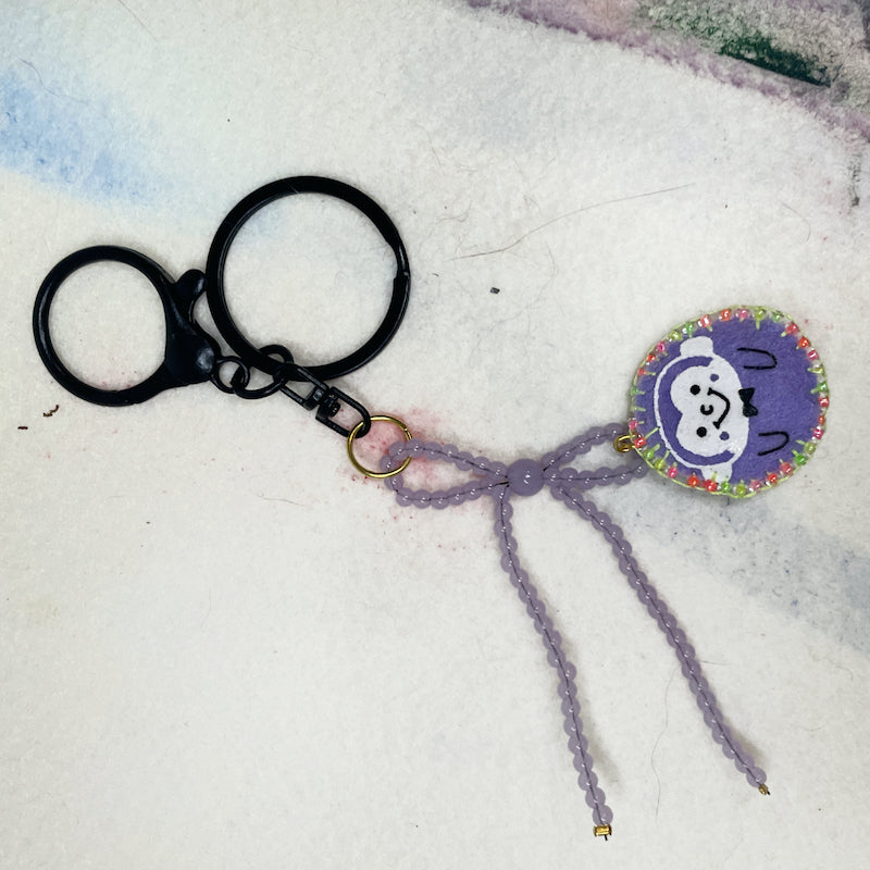 Bow Dopamine lovely Cat Keychain