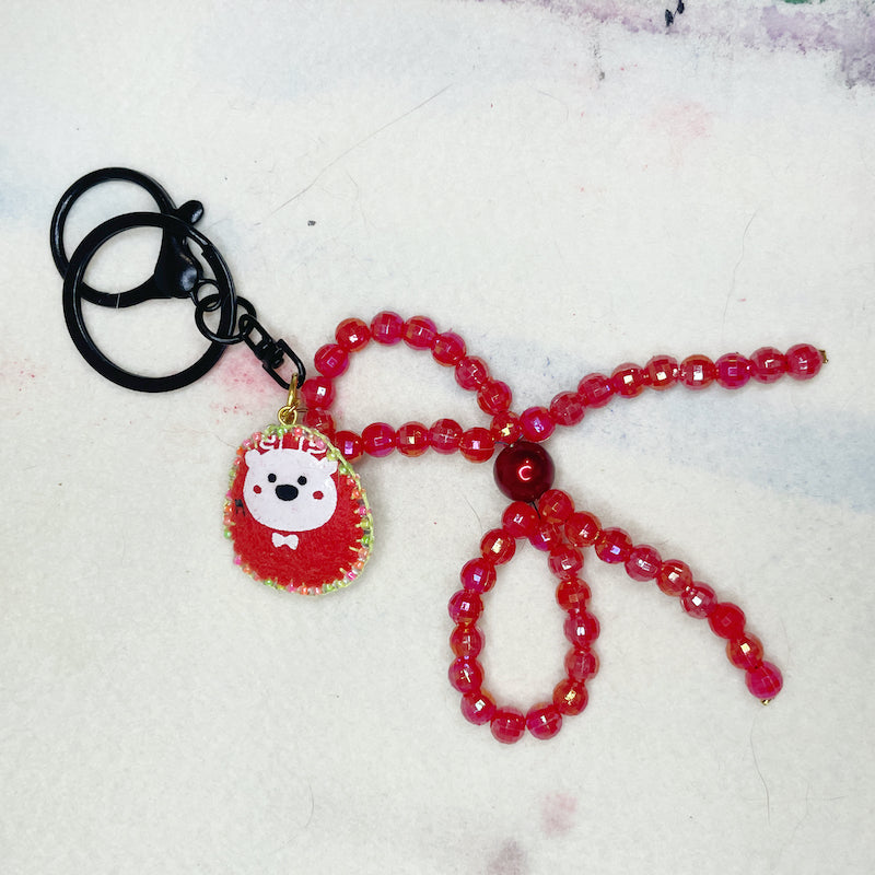 Bow Dopamine lovely Cat Keychain