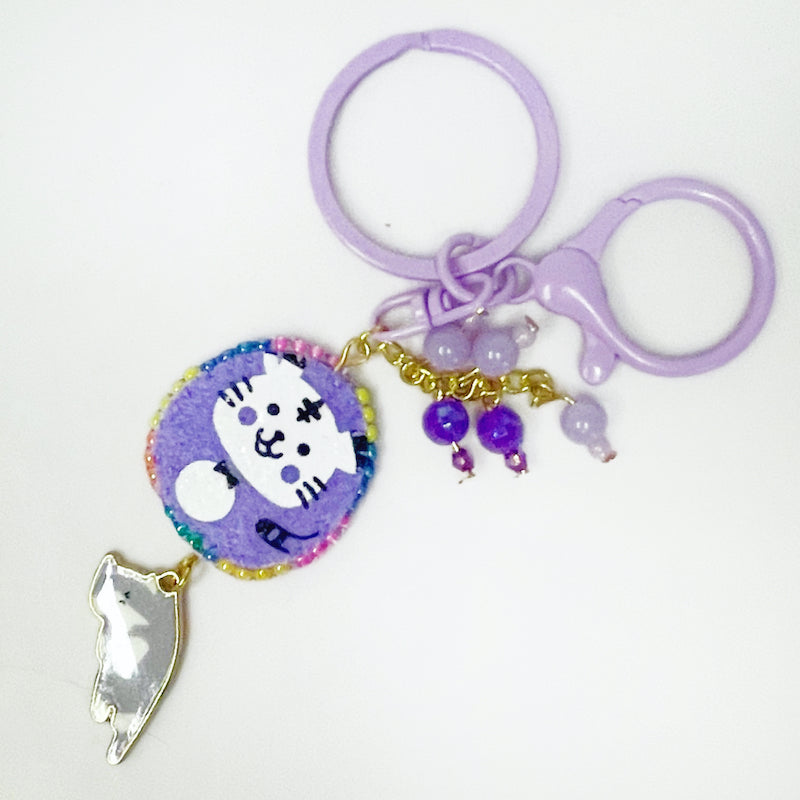 Bow Dopamine lovely Cat Keychain