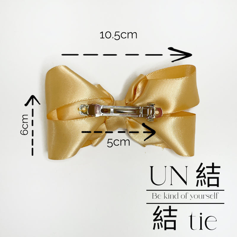 "Snap Hair Clip" Macaron Color Elegant Statement Bow Hair Accessory