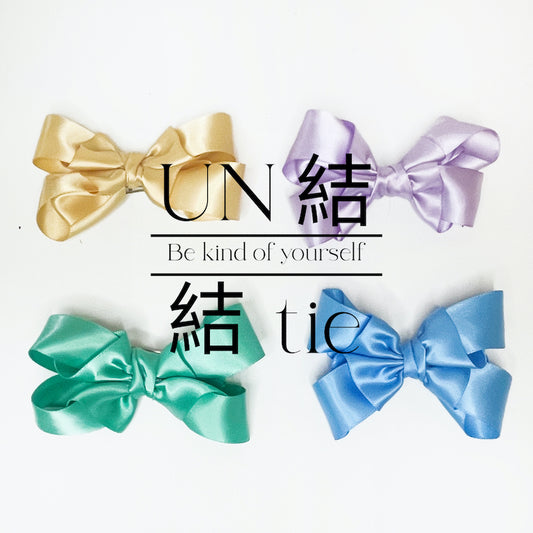 "Snap Hair Clip" Macaron Color Elegant Statement Bow Hair Accessory